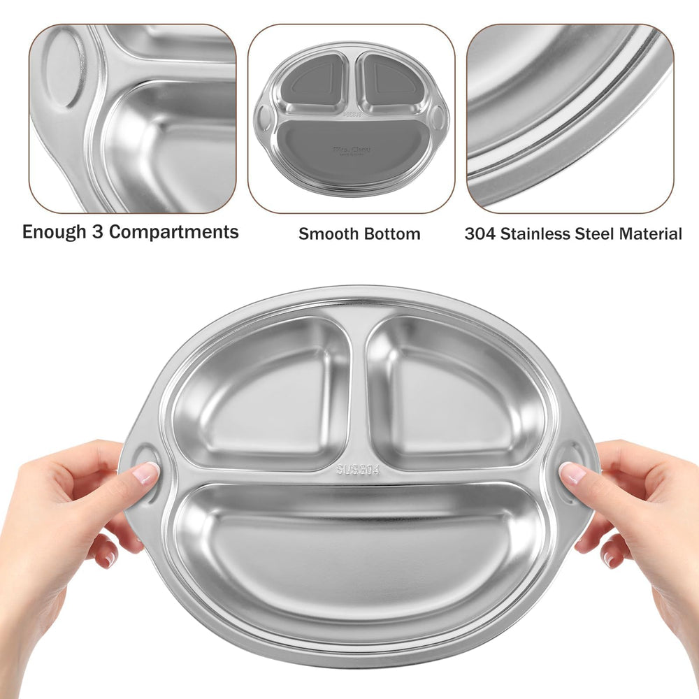Mrs. Chou BPA-free plate helps prioritize safe feeding experiences.