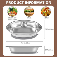 Mrs. Chou dishwasher-safe plate makes cleanup quick after busy mealtimes.