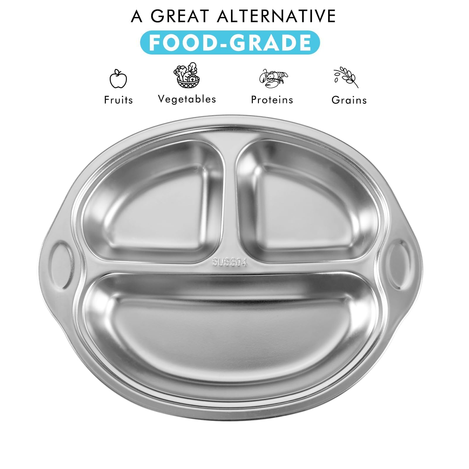 Mrs. Chou divided-meal-plate-deep-compartments demonstrates organized portions for varied meals.