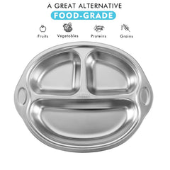 Mrs. Chou divided-meal-plate-deep-compartments demonstrates organized portions for varied meals.