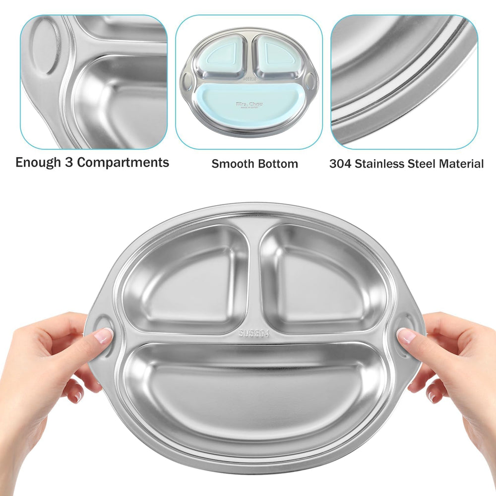 Mrs. Chou easy-clean surface supports quick cleaning after messy meals.