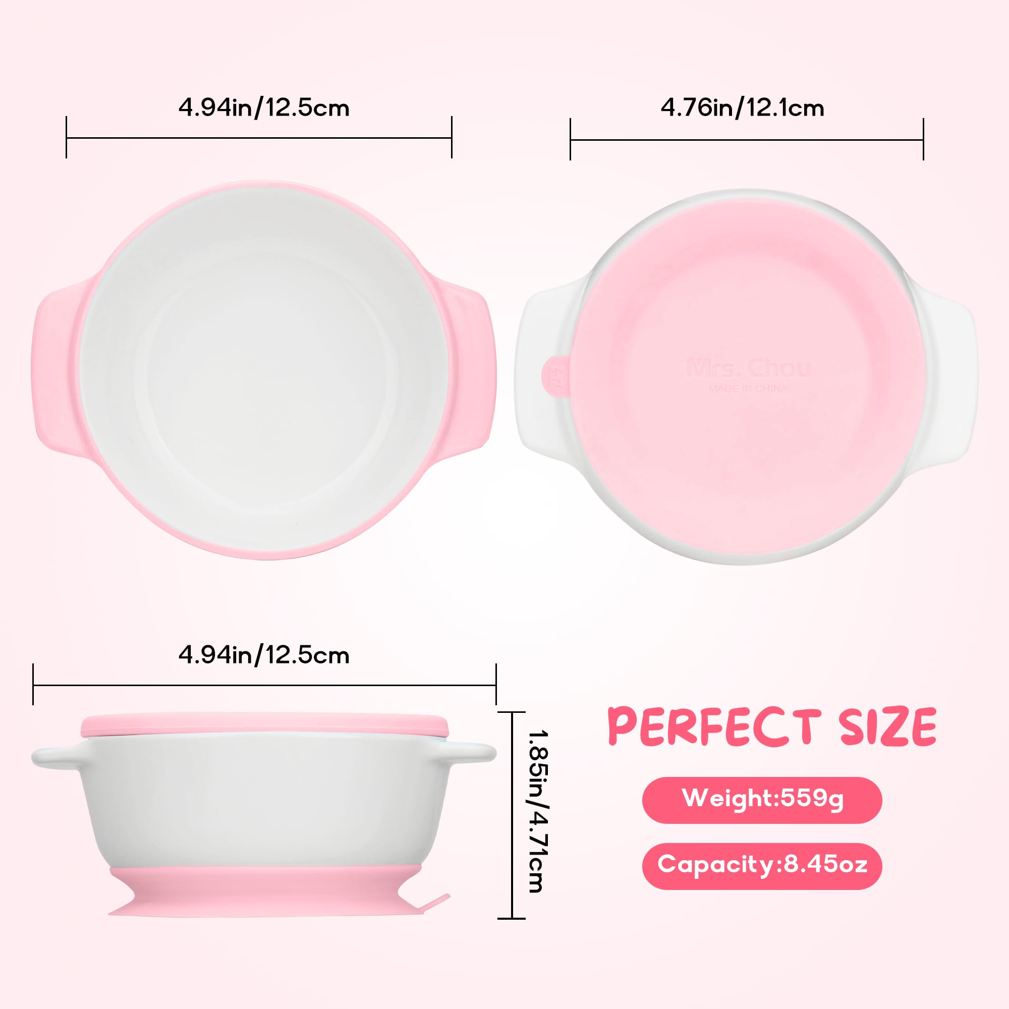 Mrs. Chou non-toxic materials prioritize safety during toddler meals.