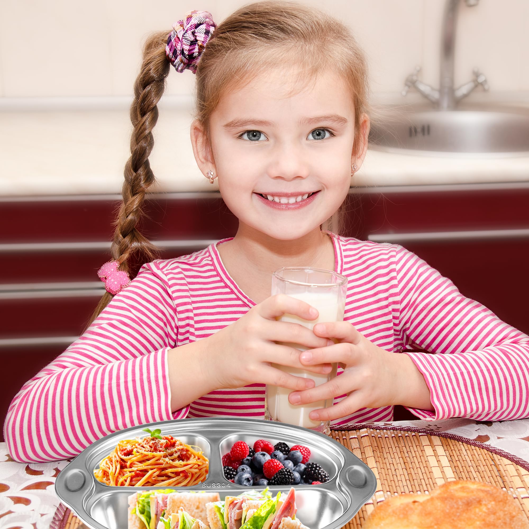 Mrs. Chou yellow plate used at kid-friendly dining setting