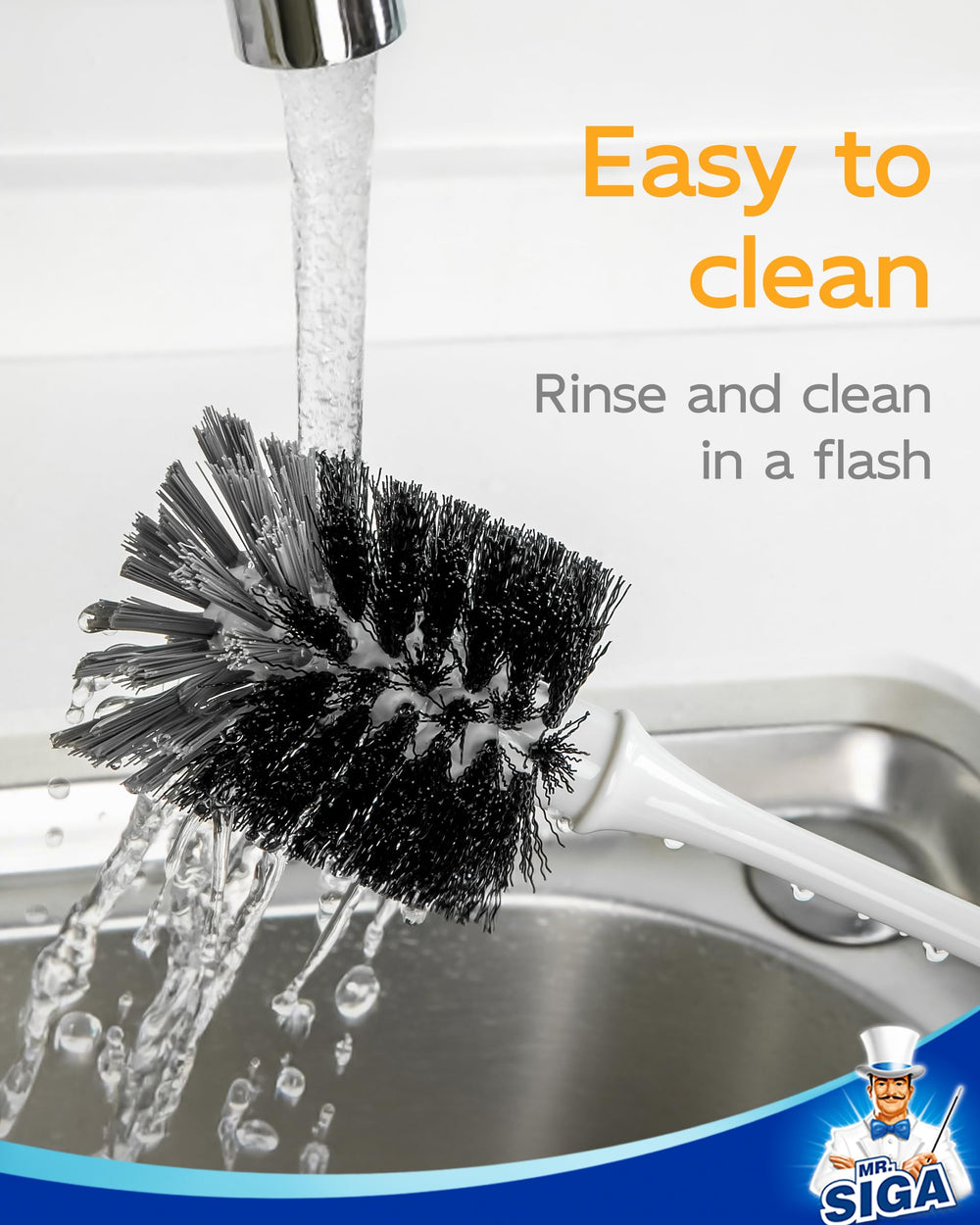 MR.SIGA easy storage with hangable handle keeps your sink tidy