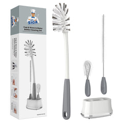 MR.SIGA water bottle brush long brush cleans narrow-neck bottles effectively for hard-to-reach areas.