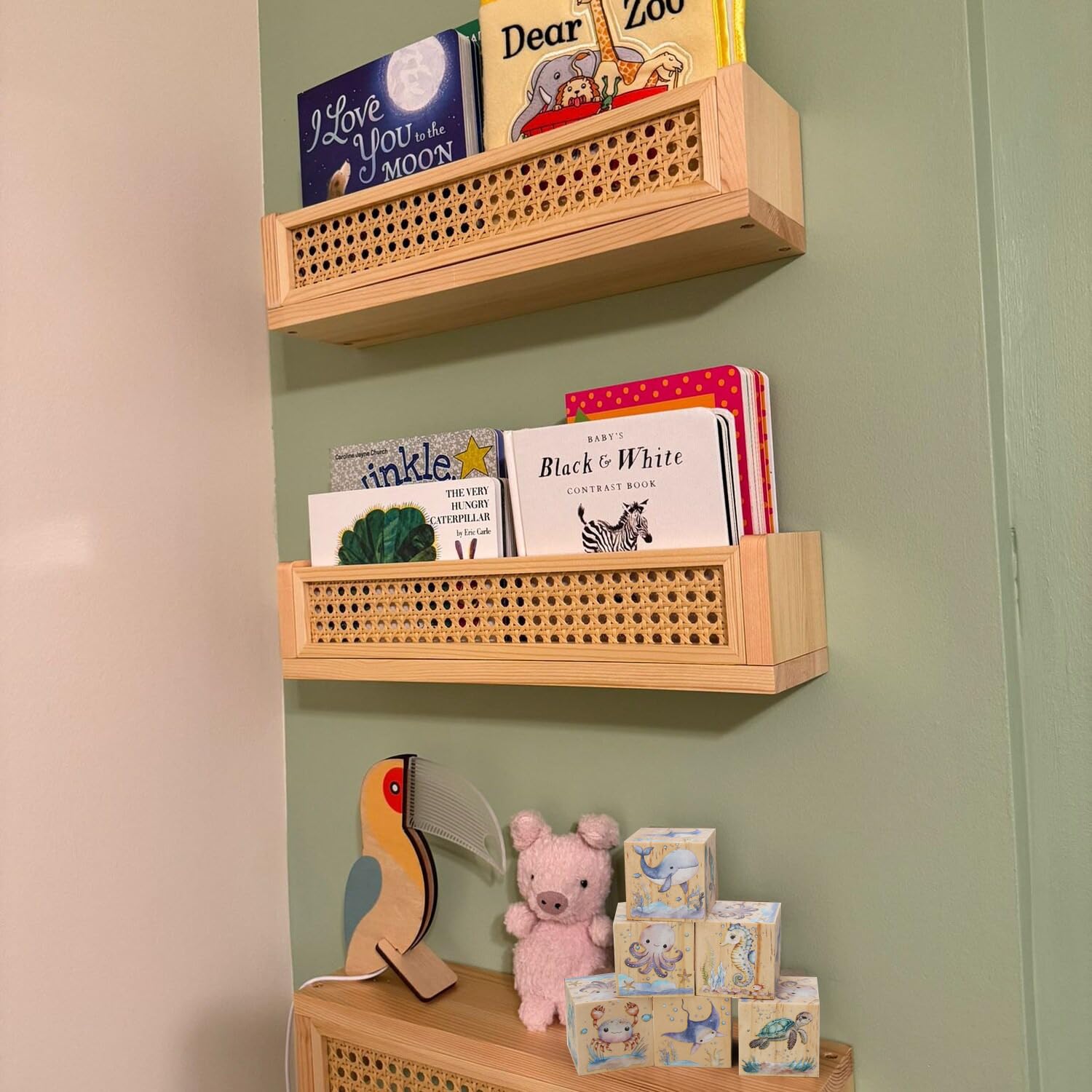 MRYAWXBK baby room decor blocks brightening a dresser vignette