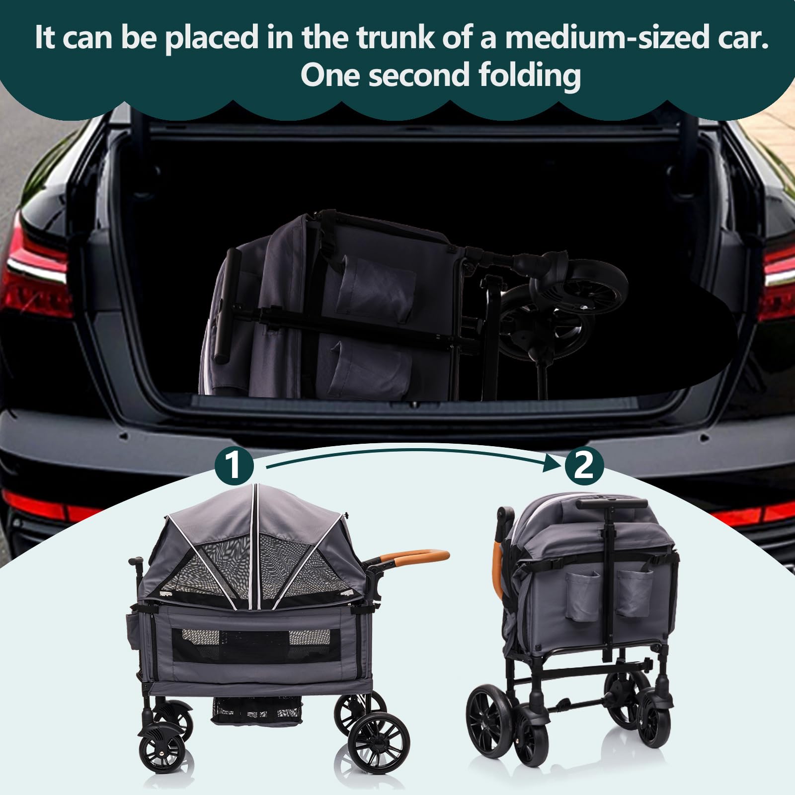 MRZLB Wagon spacious tray table for snacks and toys