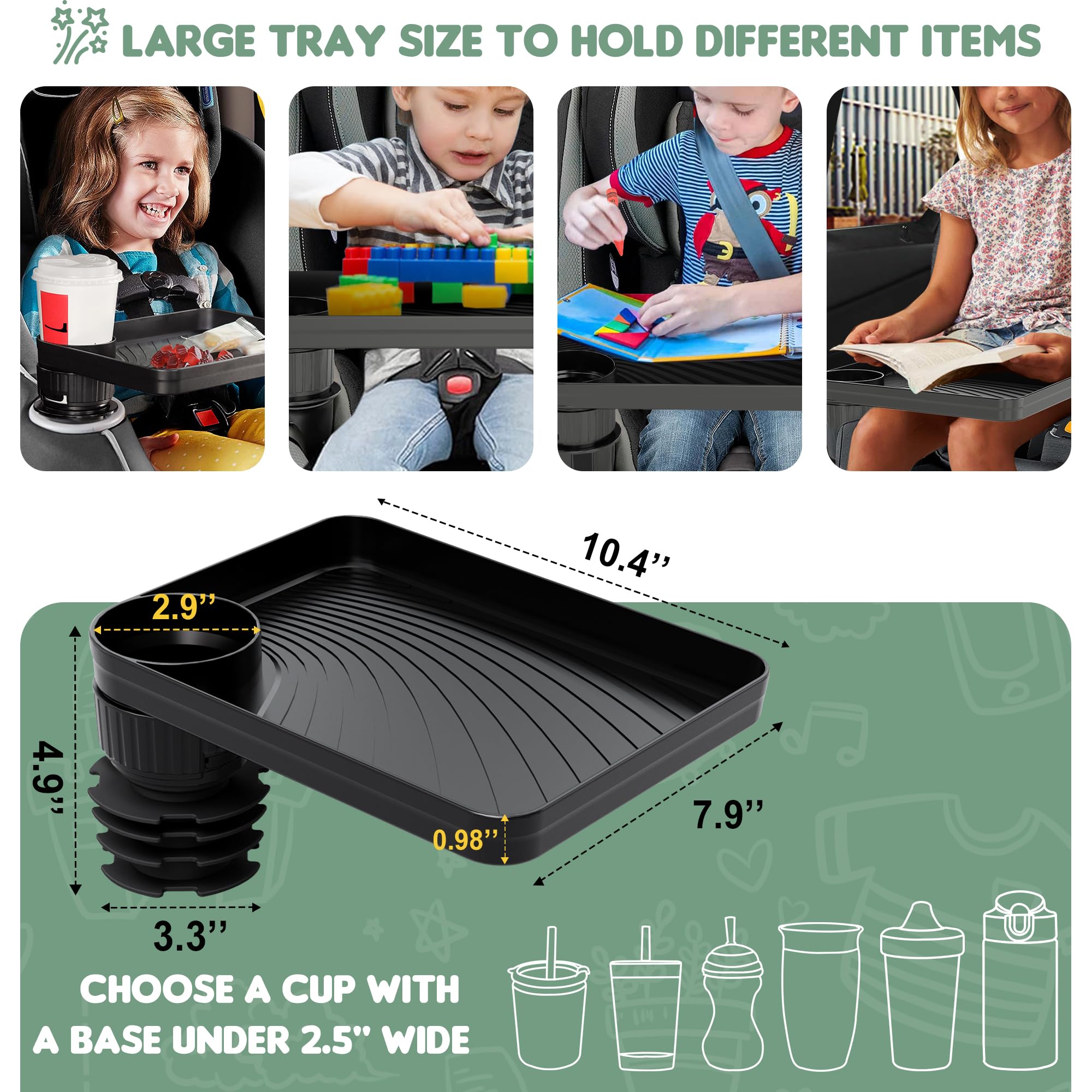 MS MASTER SHOW tray features anti-slip surface for stable snacks