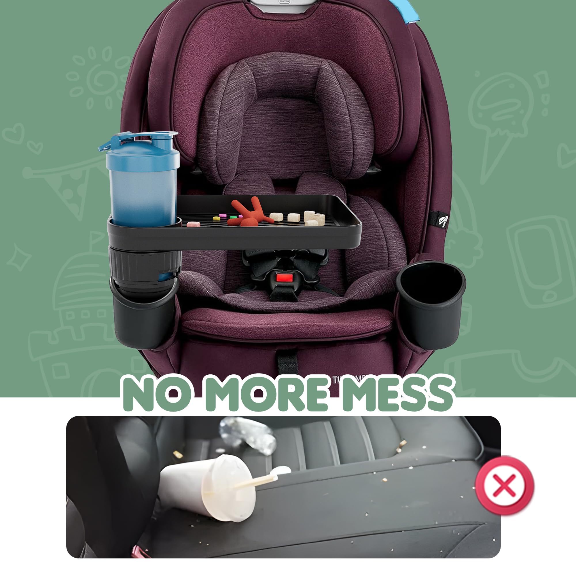 MS MASTER SHOW easy-clean design allows quick wipe-down after snack time.