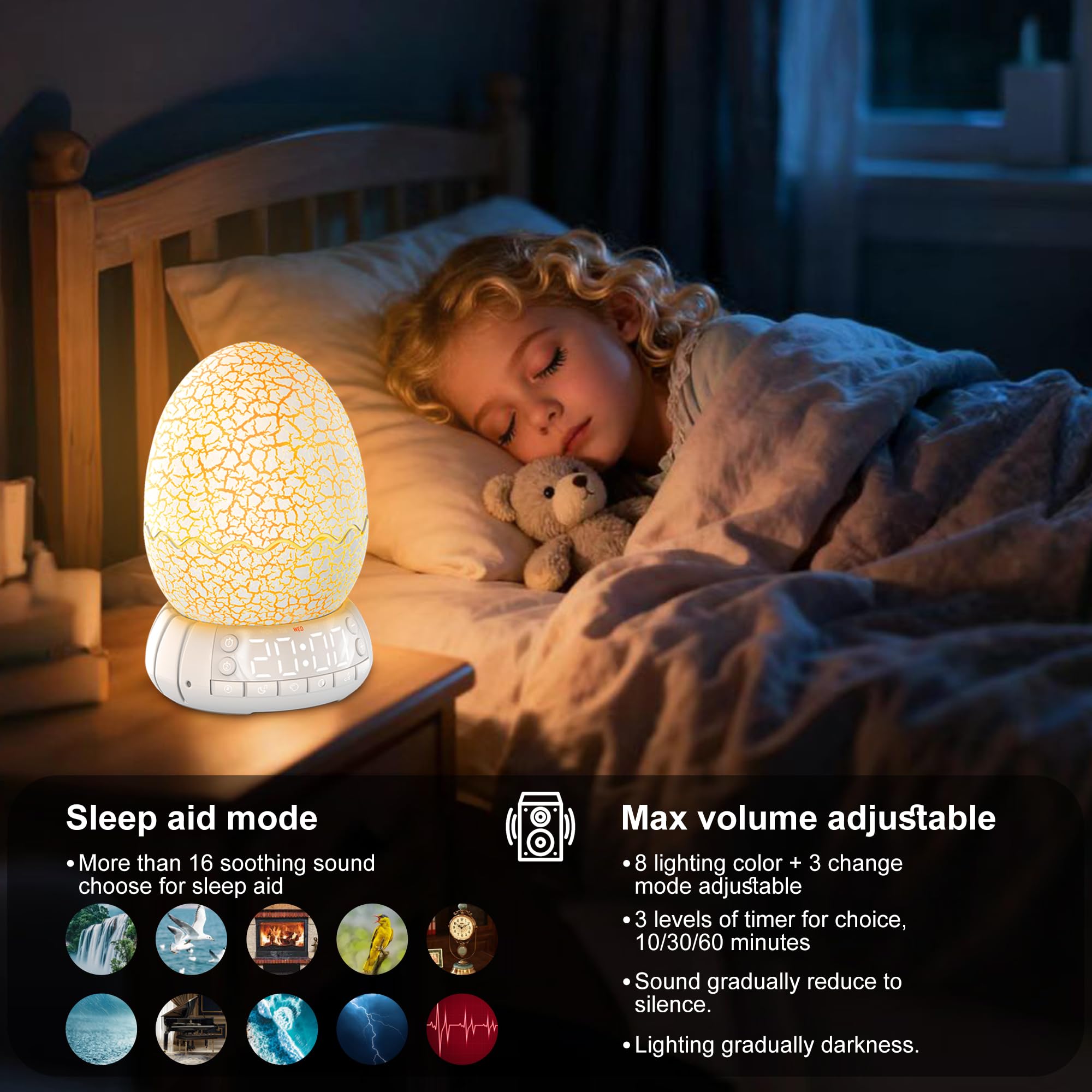 MTDYHY butterfly night light battery port shows cordless, portable night-time use.