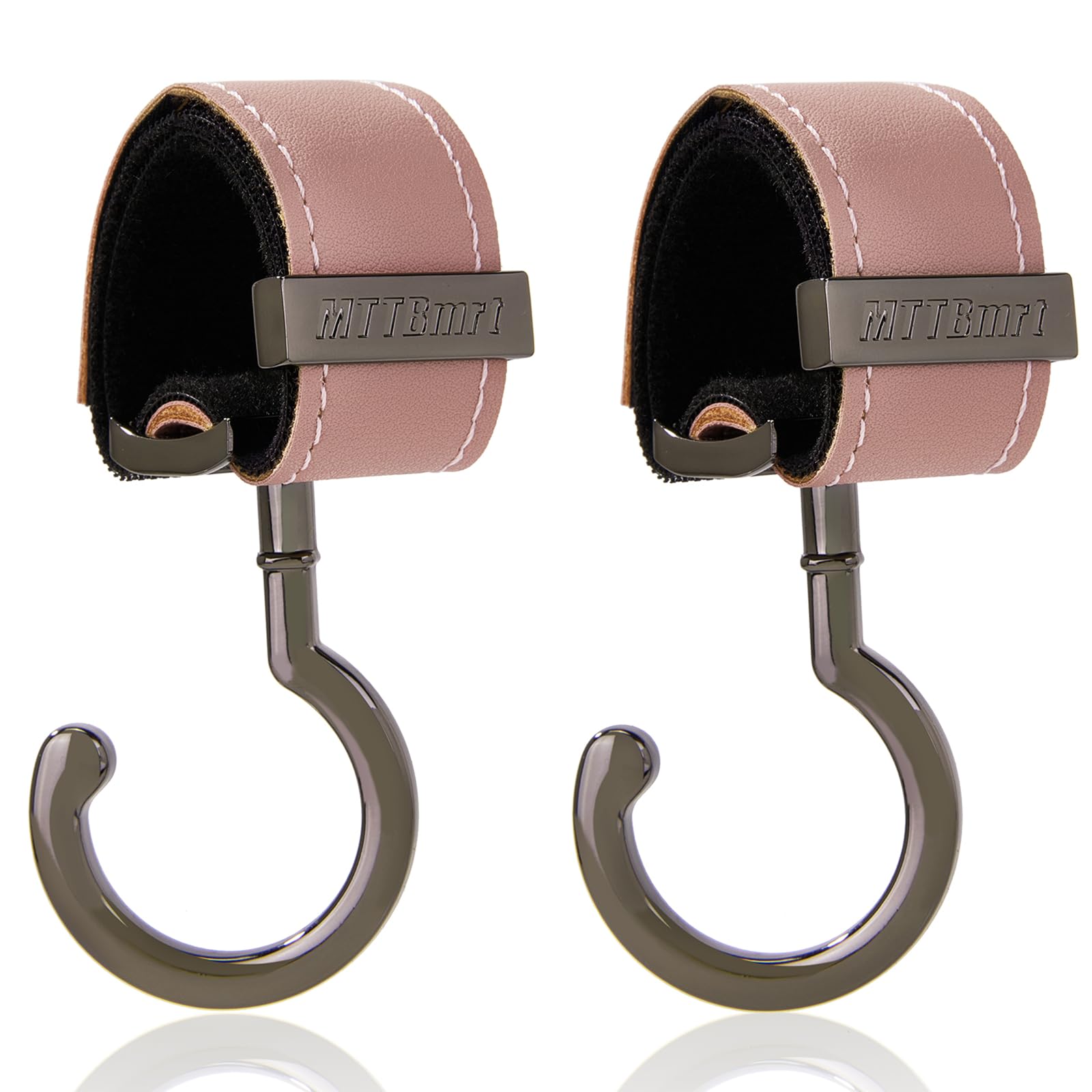 MTTBmrt stroller hooks 360-degree rotation for easy bag access while strolling.