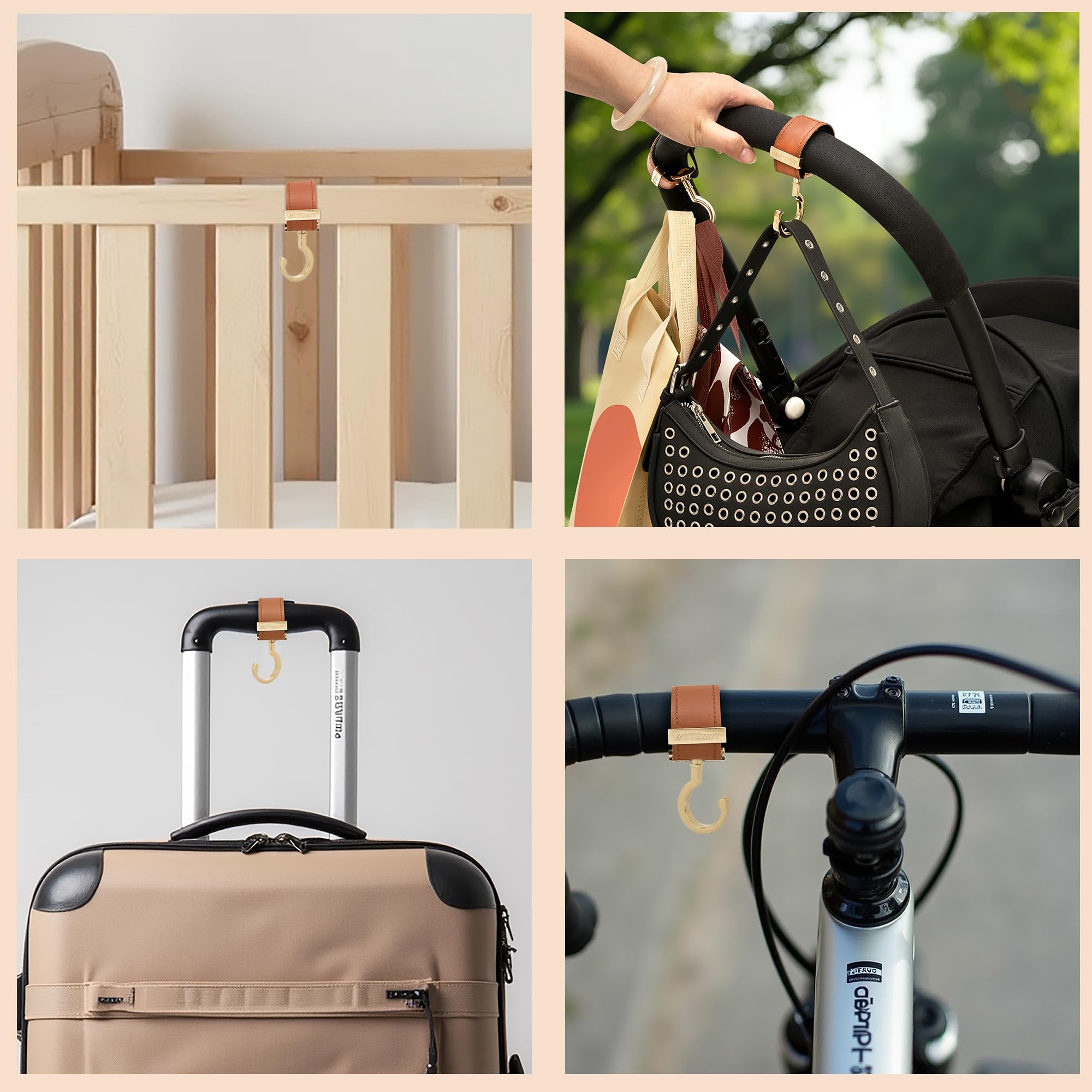 MTTBmrt stroller hooks detachable logo plate elevates style on outings.