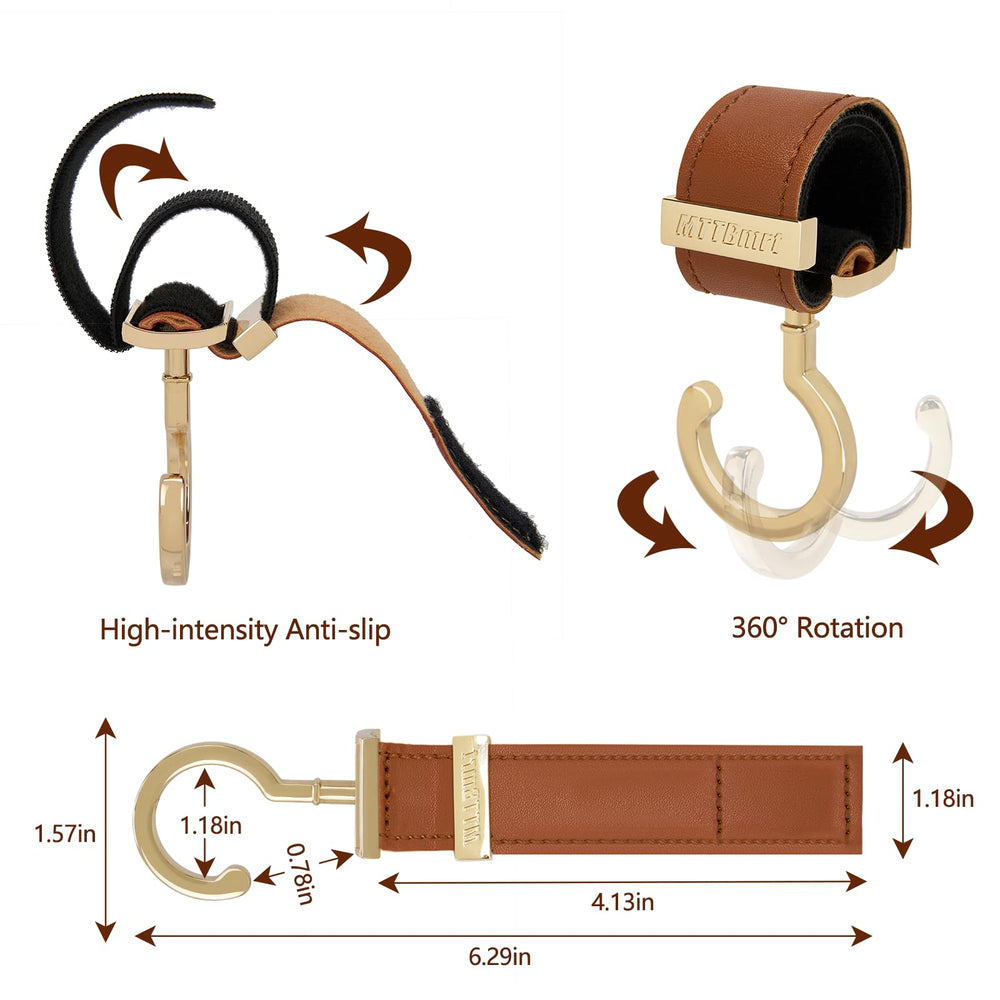 MTTBmrt stroller hooks metal clips provide durable handle attachment.