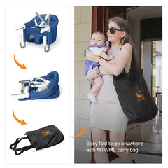 MTWML 5-point harness adjusts for secure baby seating