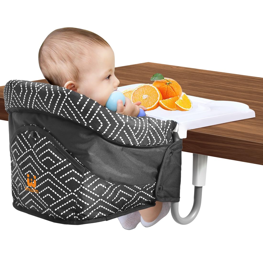 MTWML Hook On High Chair tray assembly for easy on-table feeding setup.