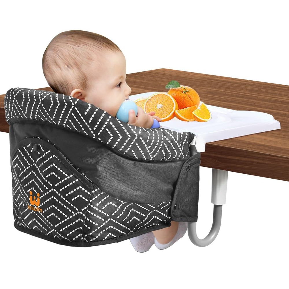 MTWML Hook On High Chair tray assembly for easy on-table feeding setup.