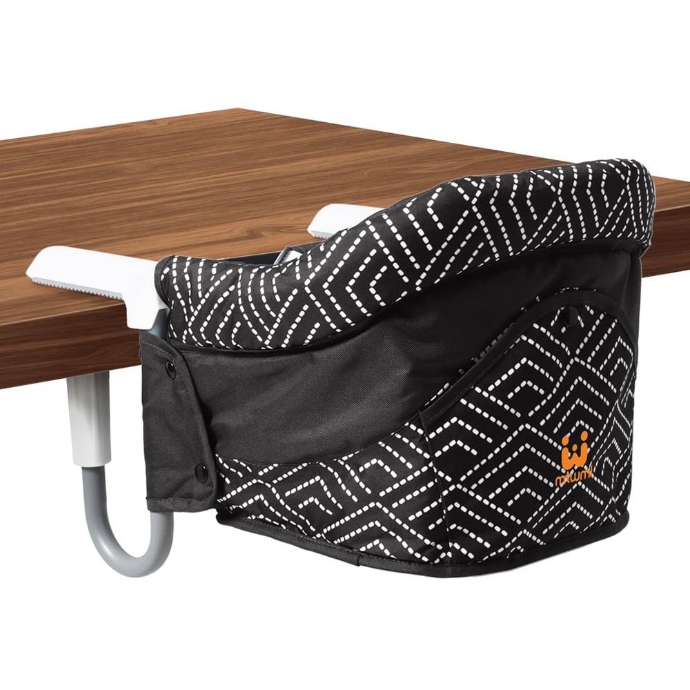 MTWML portable high chair attached to table for on-the-go dining