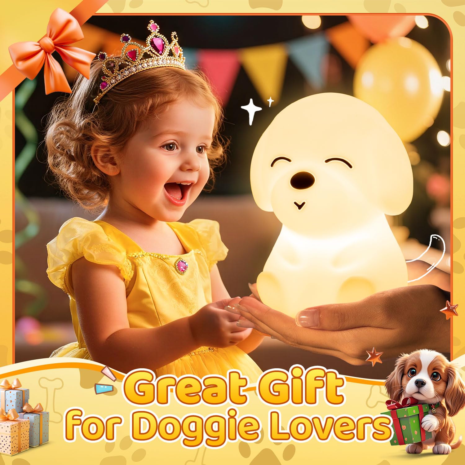 Mubarek night light kids 16 colors offers soothing color options for sleep.