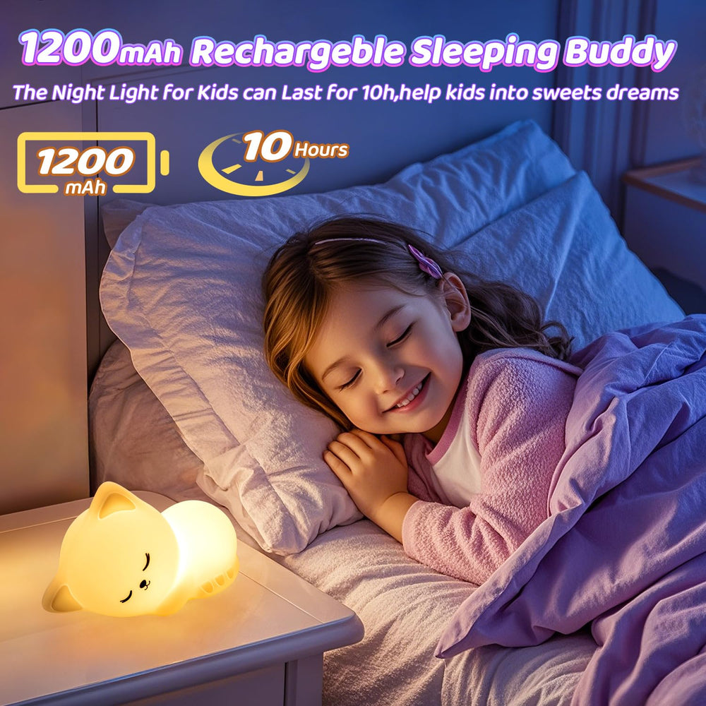 Mubarek soft silicone night light is safe and cuddly for kids.