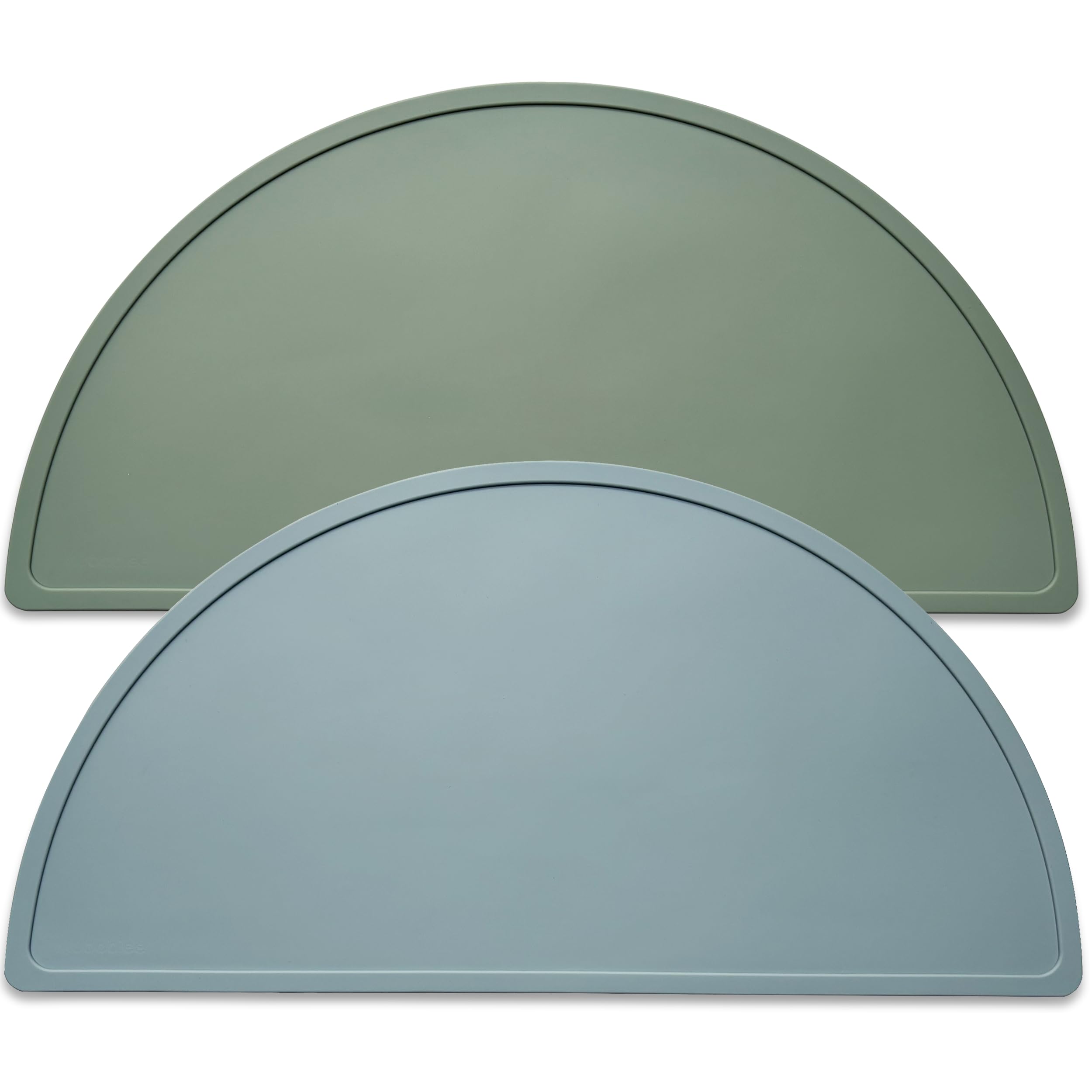 Mubobiee silicone placemats babies dining-setup reduces mess on surfaces.