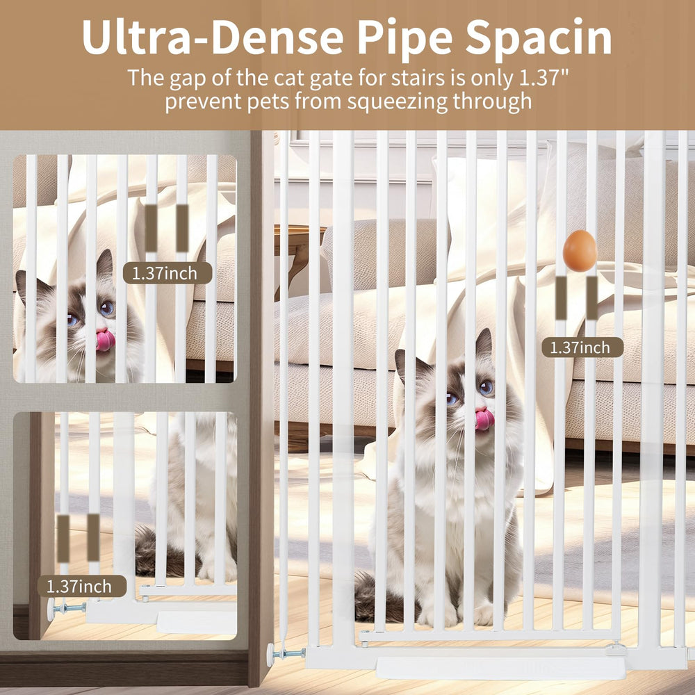 Mudanku cat gate narrow 1.37 inch gap keeps kittens contained