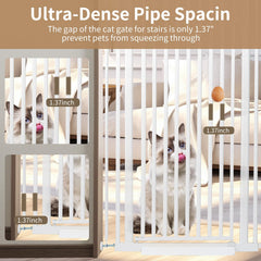 Mudanku cat gate narrow 1.37 inch gap keeps kittens contained