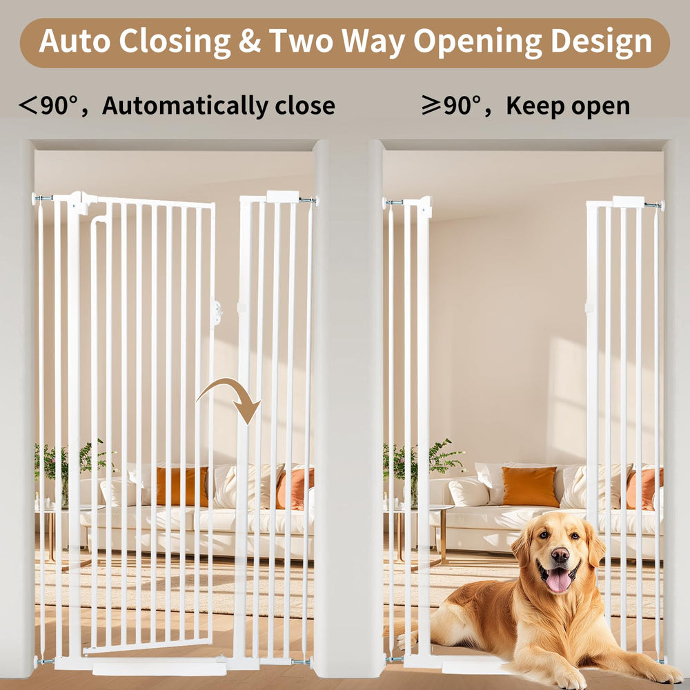 Mudanku cat-gate in-use kitchen highlights safe passage between rooms.