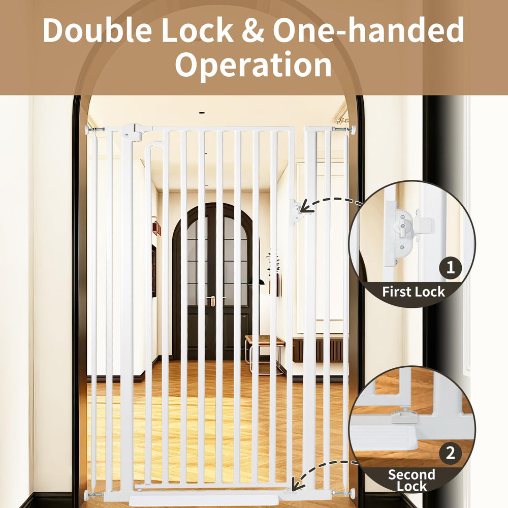 Mudanku cat gate no-drill pressure-mount installation in doorway