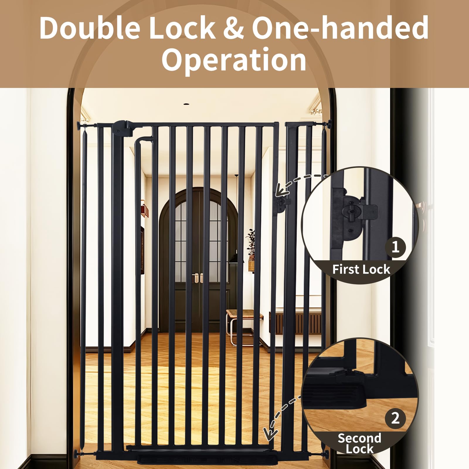 Mudanku width extension rod enables fit from 29.5 to 33.4 inches.