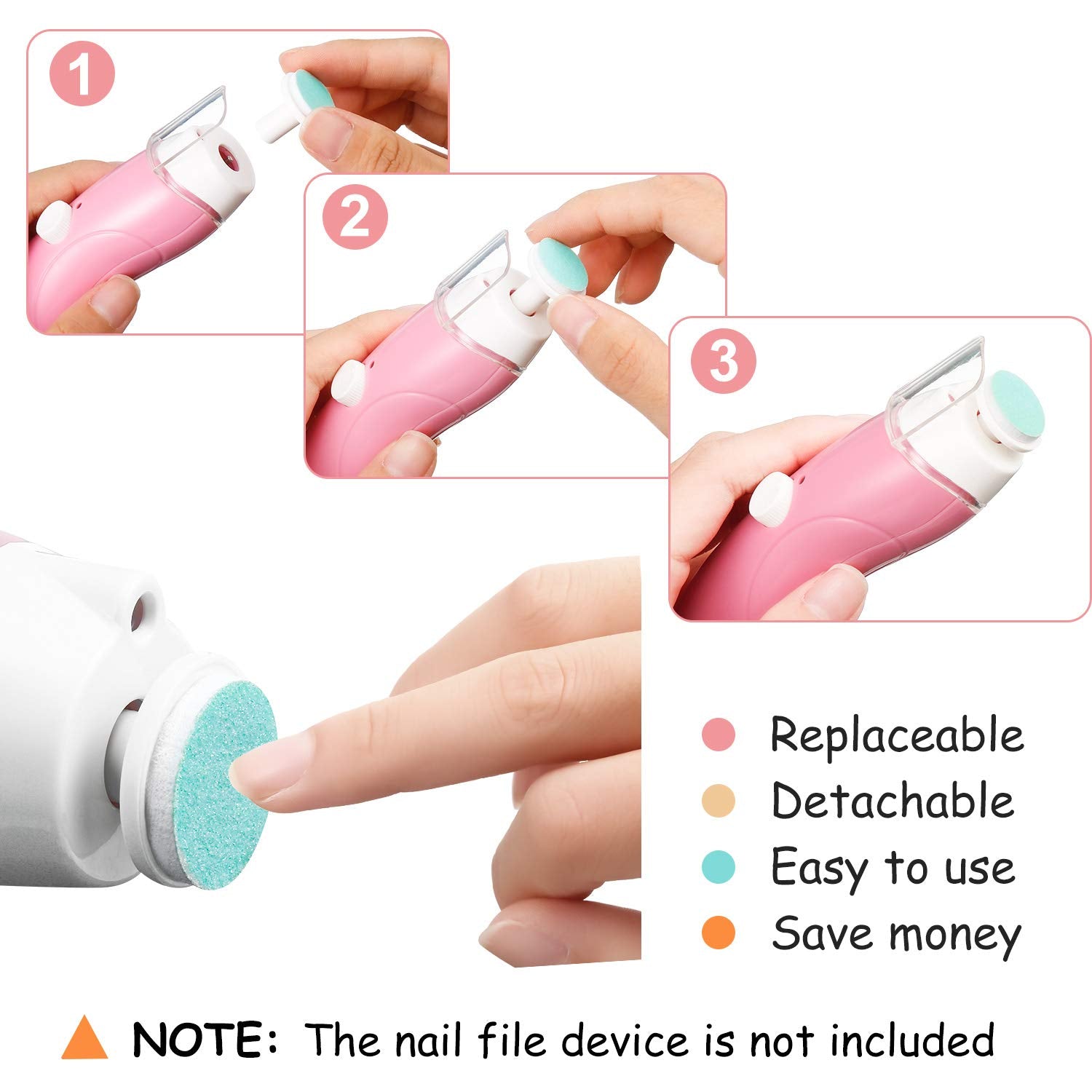 Mudder replacement pads install easily on standard electric trimmer