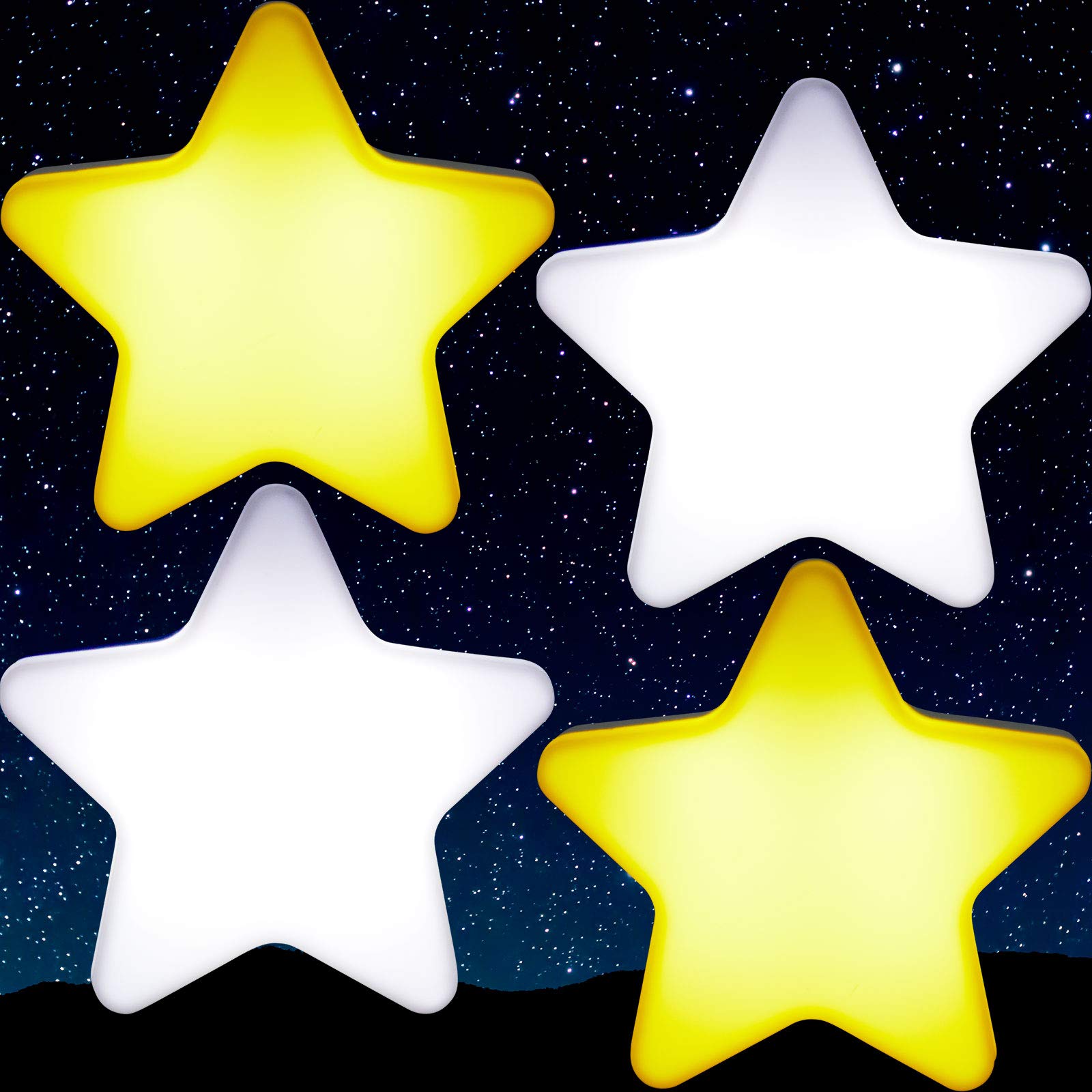Mudder star night lights with energy-efficient LEDs offer long-lasting glow.