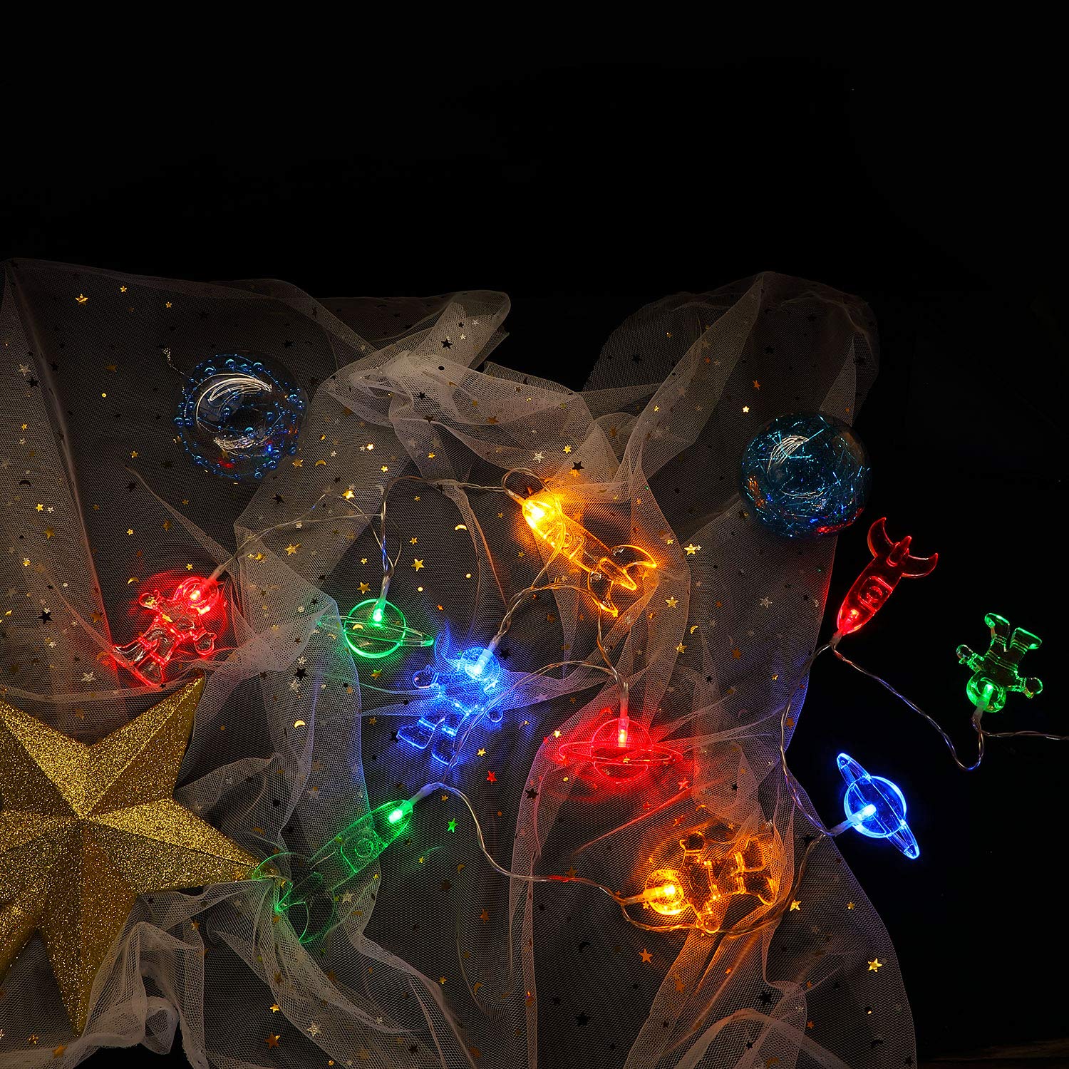 Mudder space string lights wall window nursery highlight soft ambient lighting for bedtime