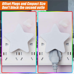 Mudder white star LED night light decorative lamp brightens bedrooms and nurseries.