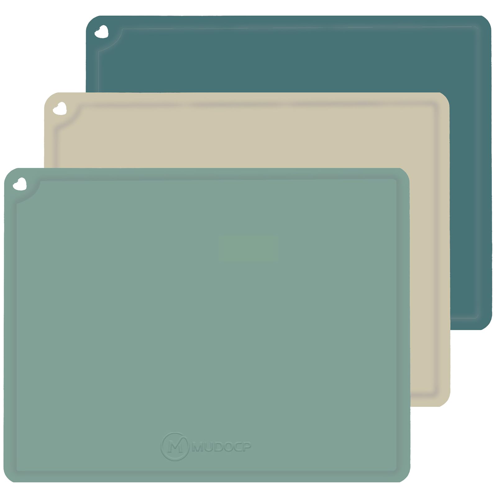 Mudocp silicone placemats for toddlers in Morandi color keep meals tidy and non-slip.