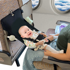 MueKeesam baby airplane bed folded compact for easy travel storage.