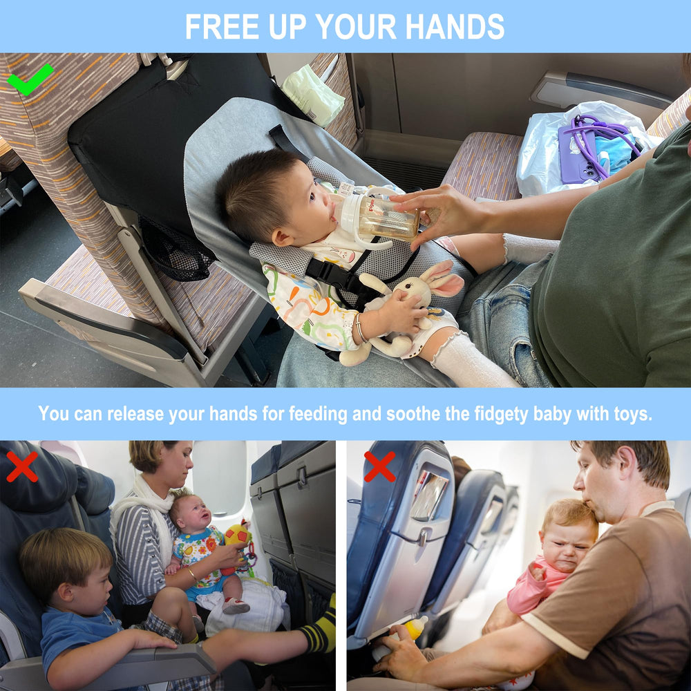 MueKeesam toddler seat extender viewed from front showing harness