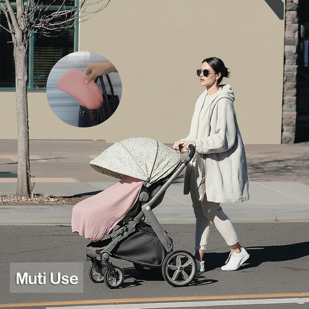 MUGVELL arch-neckline nursing cover supports bonding and visibility during feeds