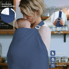 MUGVELL nursing cover breathable design ensures comfortable airflow