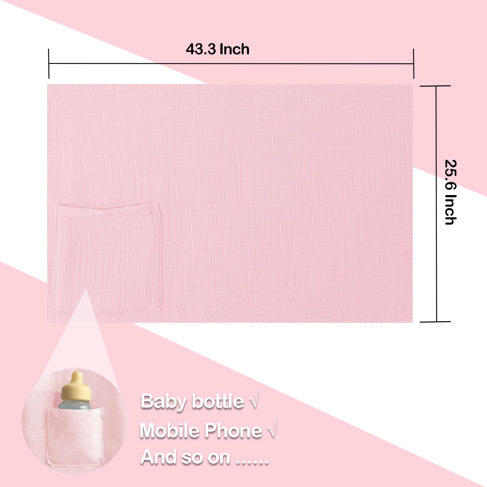 MUGVELL nursing cover full-coverage with adjustable straps for secure fit