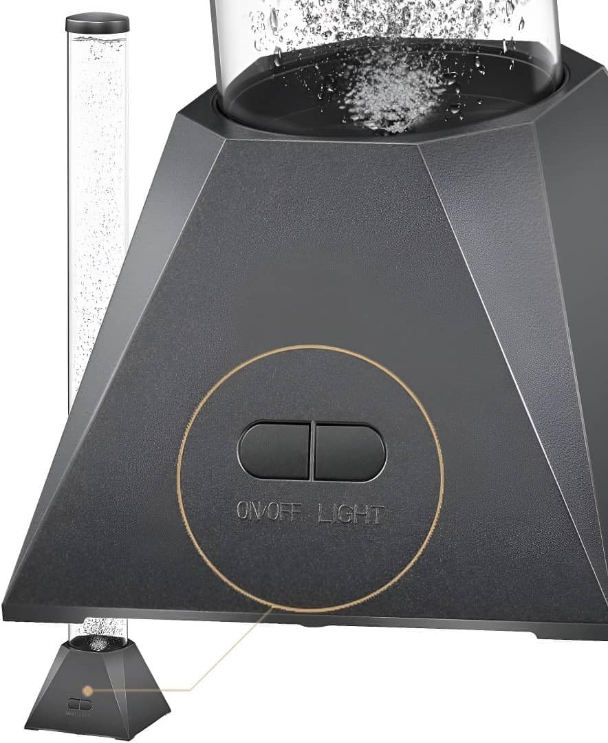MUHI sensory bubble-tube lamp fish close-up highlights the 10 decorative fish