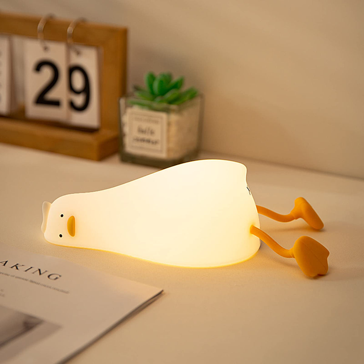 MUID Benson lying flat duck night light provides gentle bedtime glow for kids.
