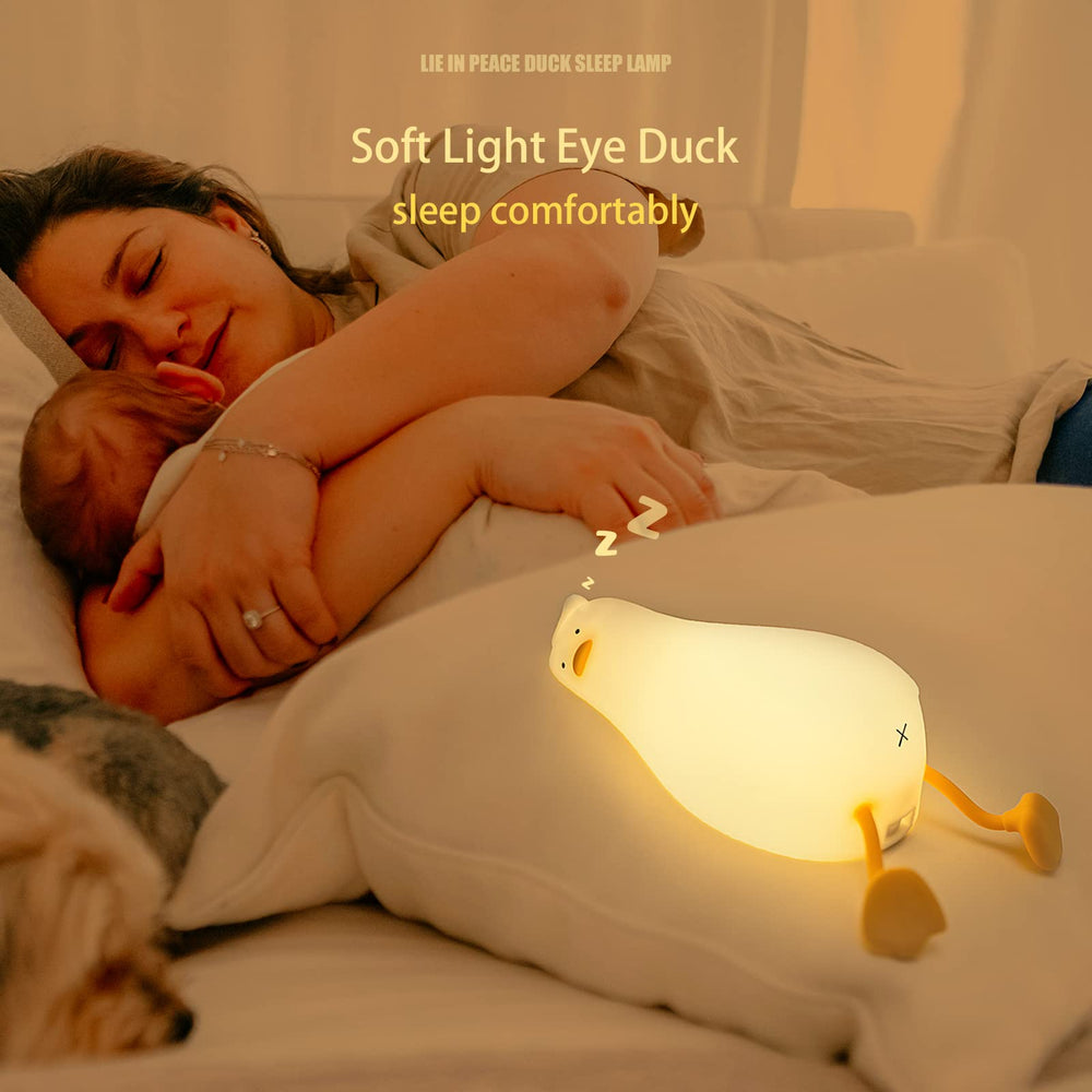 MUID rechargeable nursery night light uses touch control for easy dimming.