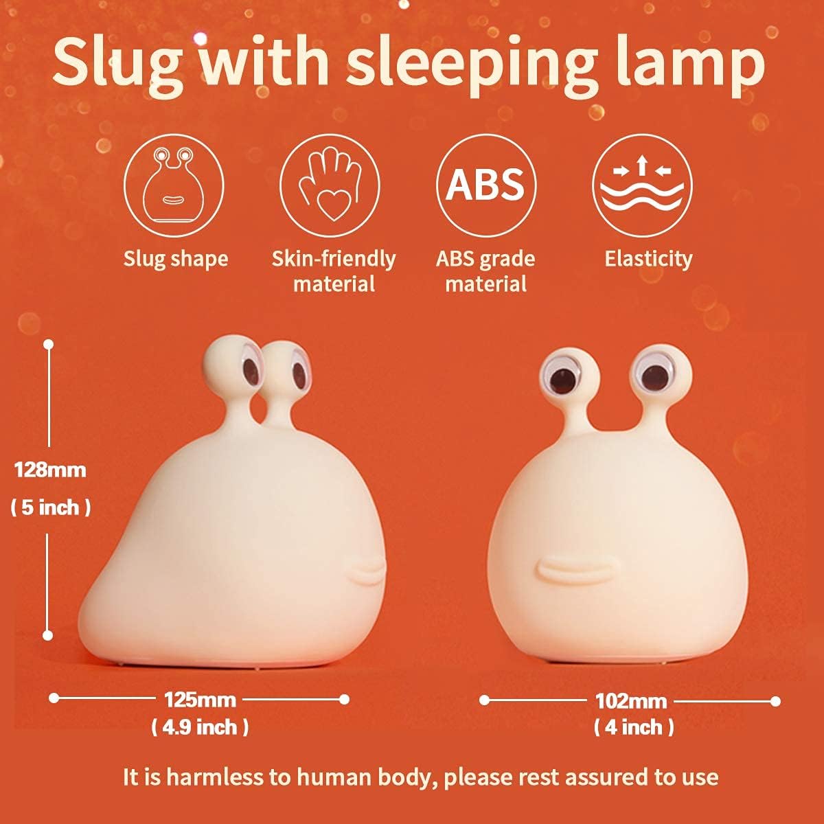 MUID slug night light kid room scene shows drop-resistant silicone and portable design