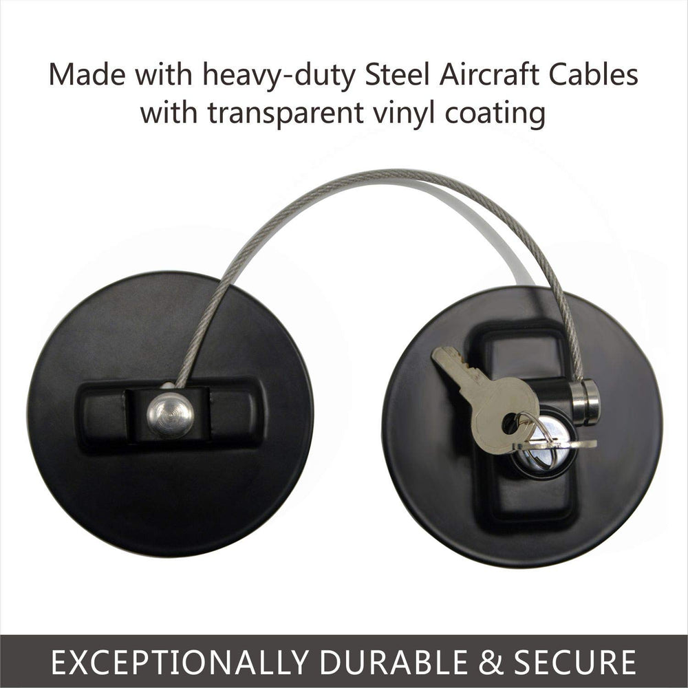 MUIN metal plates and steel cable emphasize durable construction.
