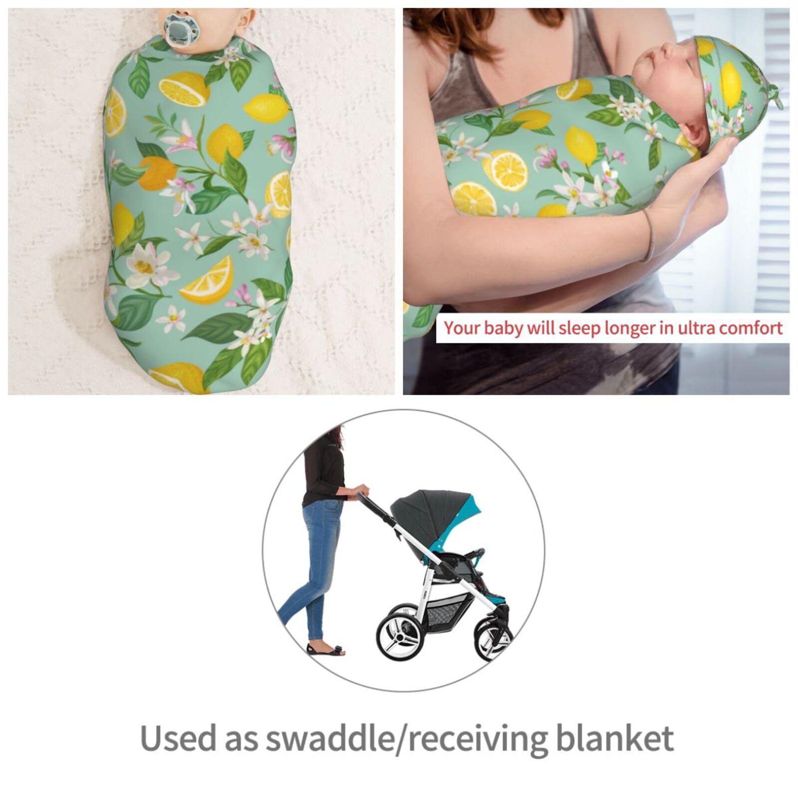 Muishi baby swaddle in use provides snug cocoon and secure wrap.