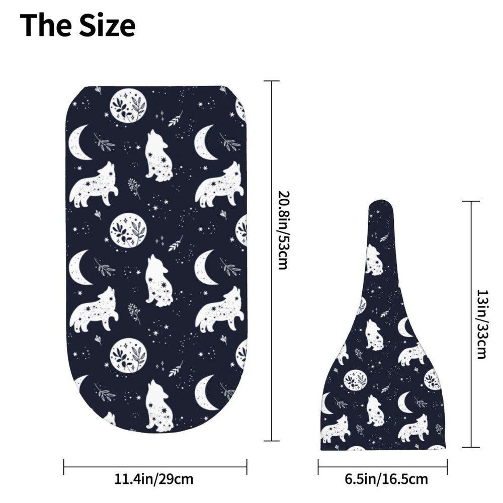 Muishi Boho Wolf soft polyester fabric texture highlights breathable, gentle touch.