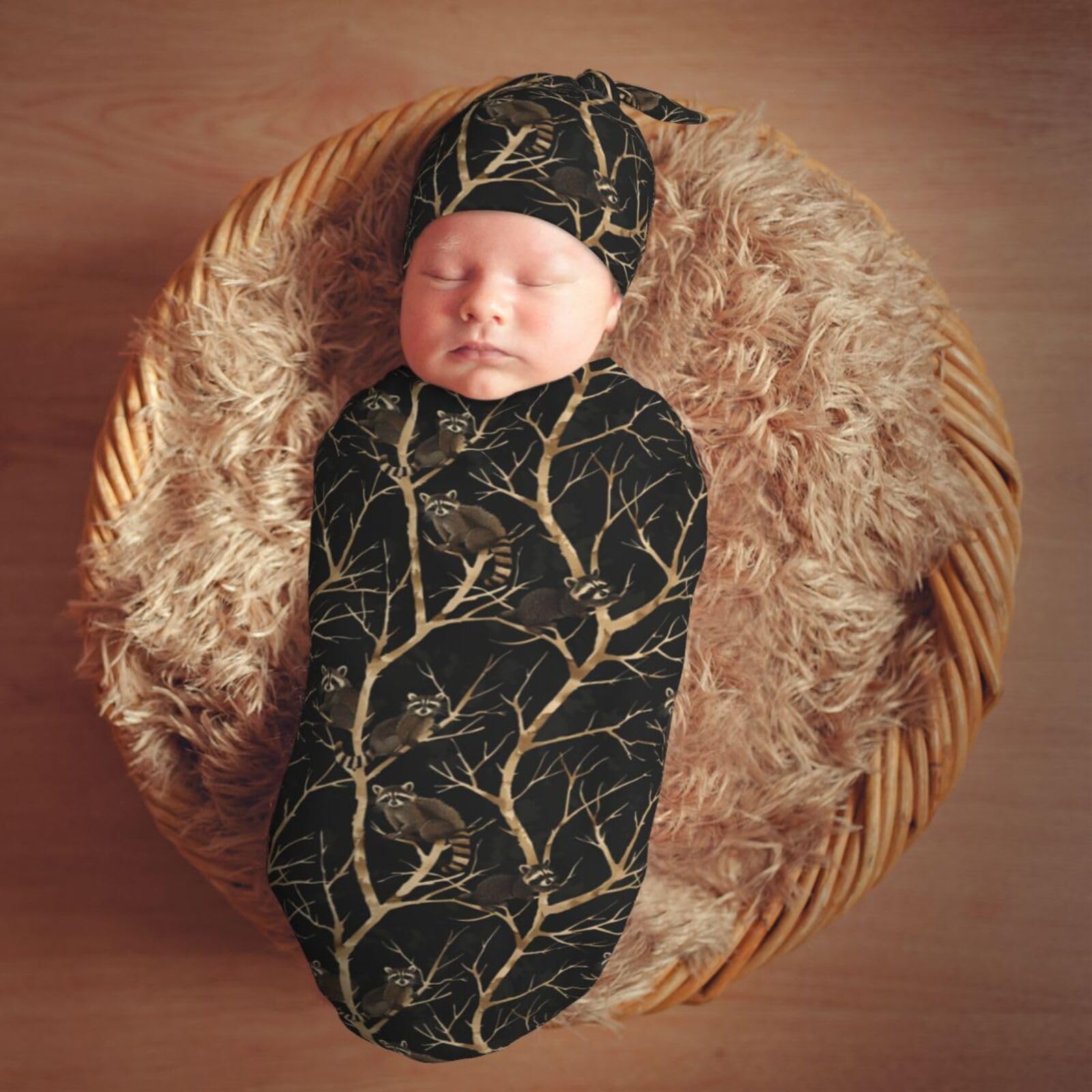 Muishi cocoon-style swaddle wrap demonstrates secure, snug support.
