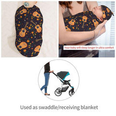 Muishi Guitar with Moon swaddle no-zip design highlighting smooth edges