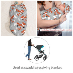 Muishi newborn swaddle set shown for photo shoots and easy night-time routine