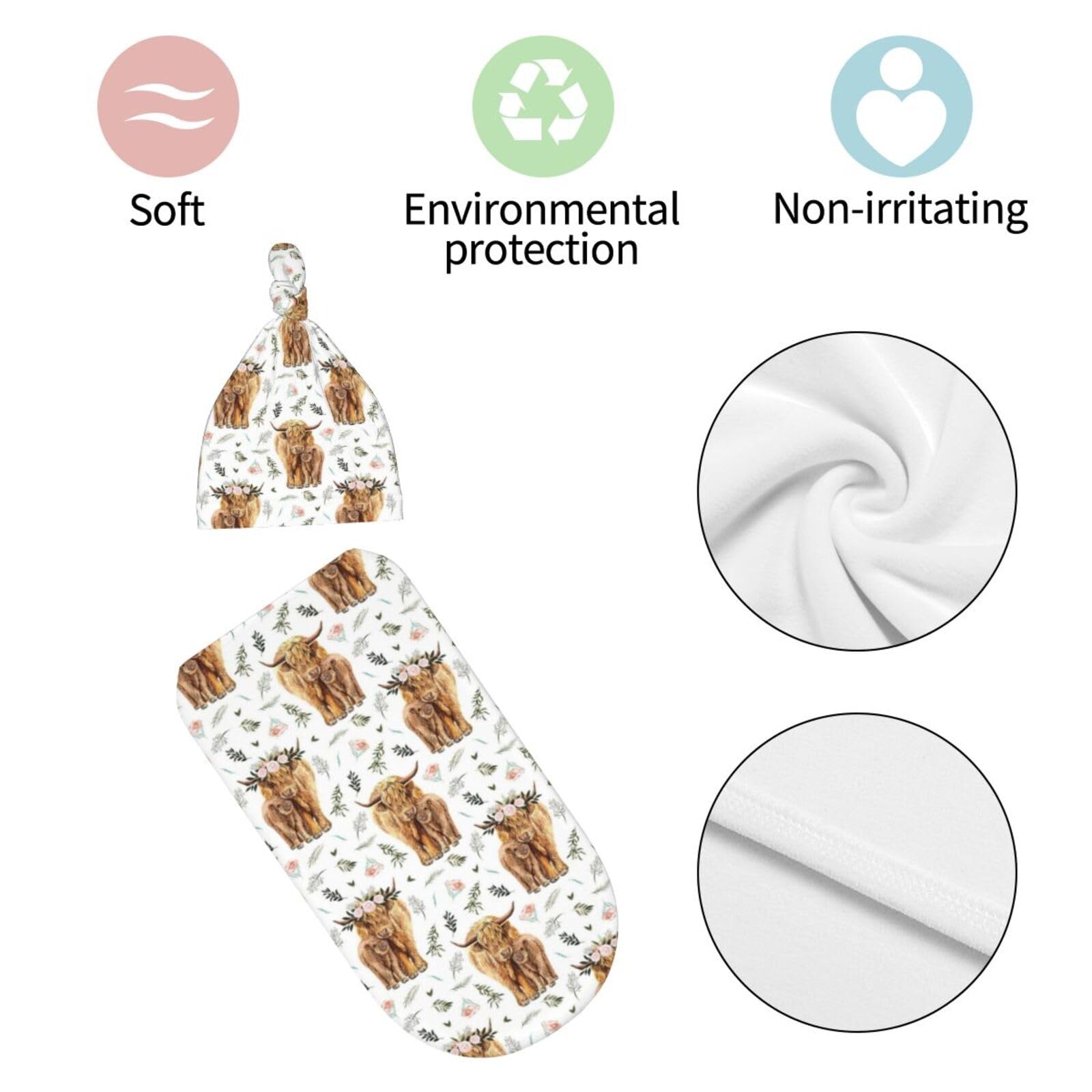 Muitanerkd Four seasons-friendly swaddle demonstrated for year-round comfort.